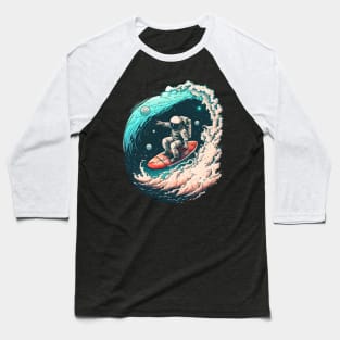 Surfing to The Other Galaxy Baseball T-Shirt